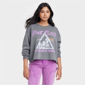 New w/o tags!  Target Cropped Pink Floyd Sweatshirt